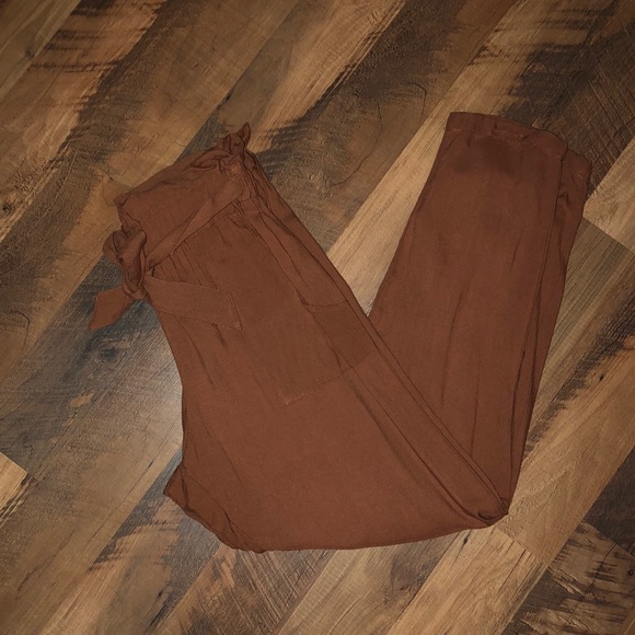 Burt Orange Mid-rise Pants - Picture 2 of 3